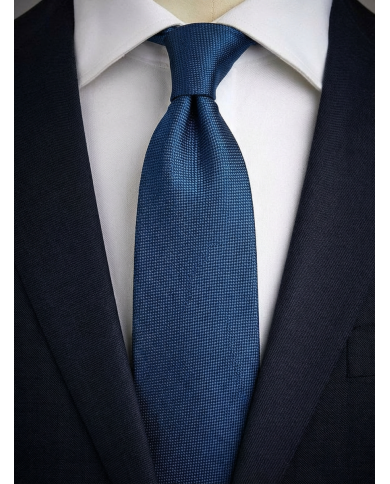 Cravate.tn | Cravate Bleu ocean Faux Uni