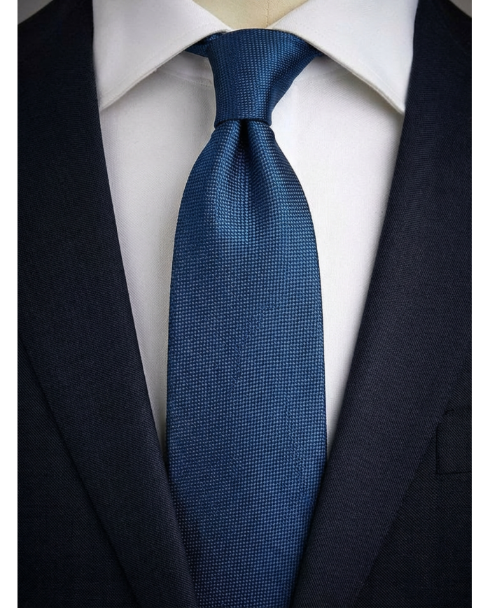 Cravate.tn | Cravate Bleu ocean Faux Uni