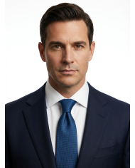 Cravate.tn | Cravate Bleu ocean Faux Uni