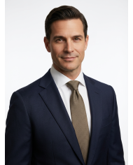 Cravate.tn | Cravate beige kaki faux uni