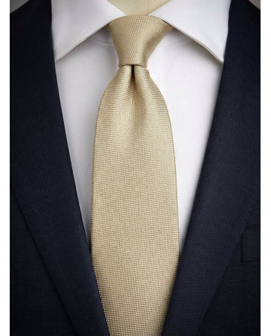 Cravate.tn | Cravate champagne uni