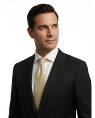 Cravate.tn | Cravate champagne uni