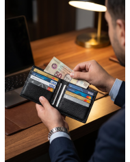 Cravate.tn | Portefeuille Cuir Noir