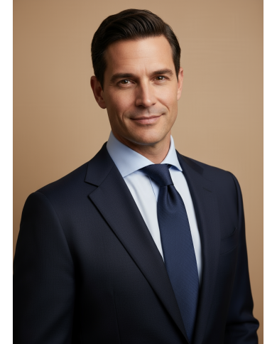 Cravate.tn | Cravate Bleu Marine Faux Uni