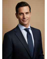 Cravate.tn | Cravate Bleu Marine Faux Uni