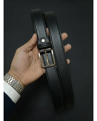 Cravate.tn | Ceinture Cuir : noire (Grande taille)