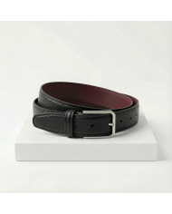 Cravate.tn | Ceinture Cuir : noire (Grande taille)
