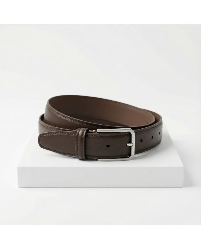 Cravate.tn | Ceinture Cuir : marron  (Grande taille)