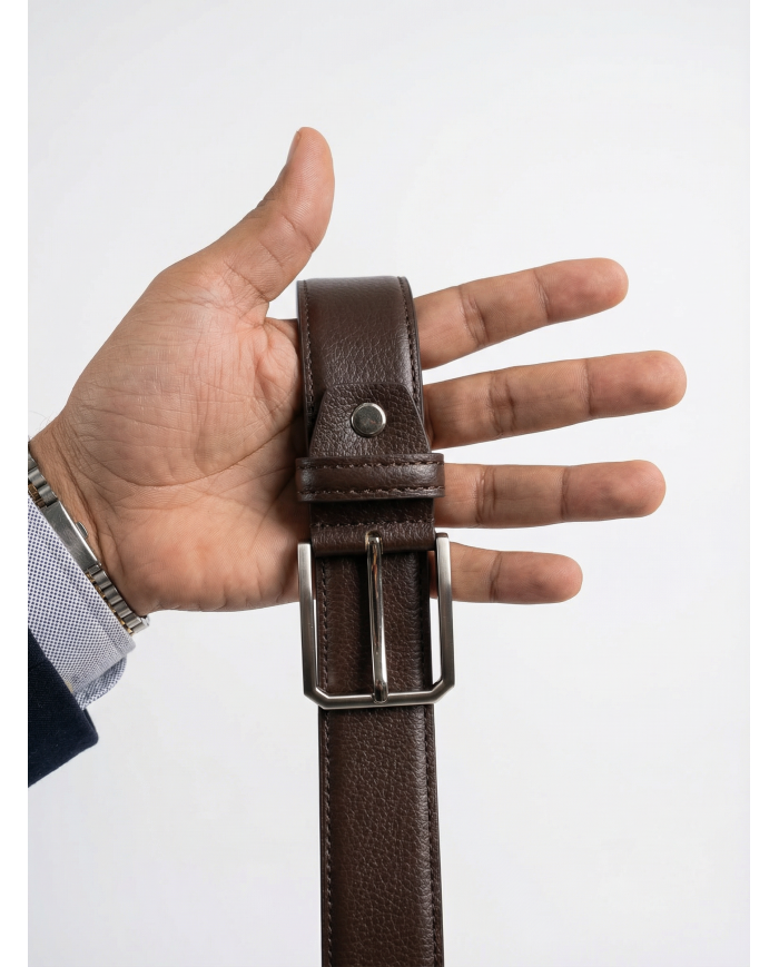Cravate.tn | Ceinture Cuir : marron  (Grande taille)