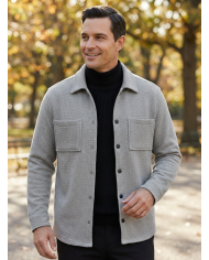 Cravate.tn | Surchemise en gris texturé