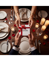 Coffret ceinture et portefeuille noir : 100% Cuir