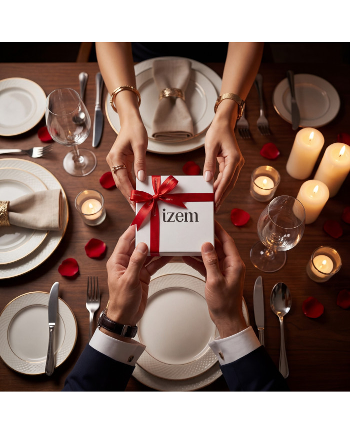 Coffret ceinture cuir réversible noir grainé et marron crispé & porte clé en cuir