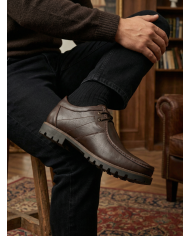 Cravate.tn | Chaussures Décontractées en cuir - Marron