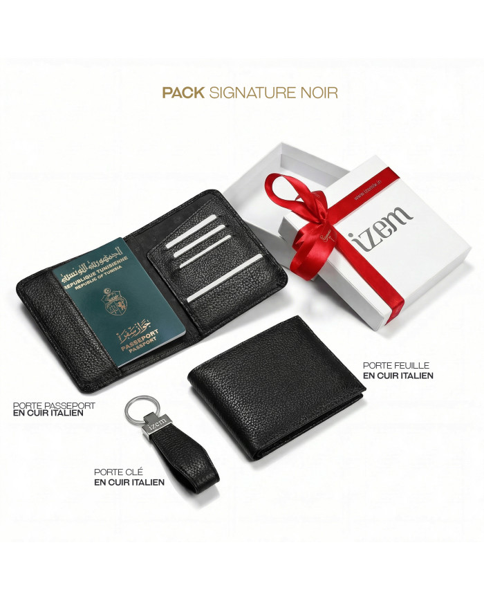 Pack Signature Noir : 100% cuir